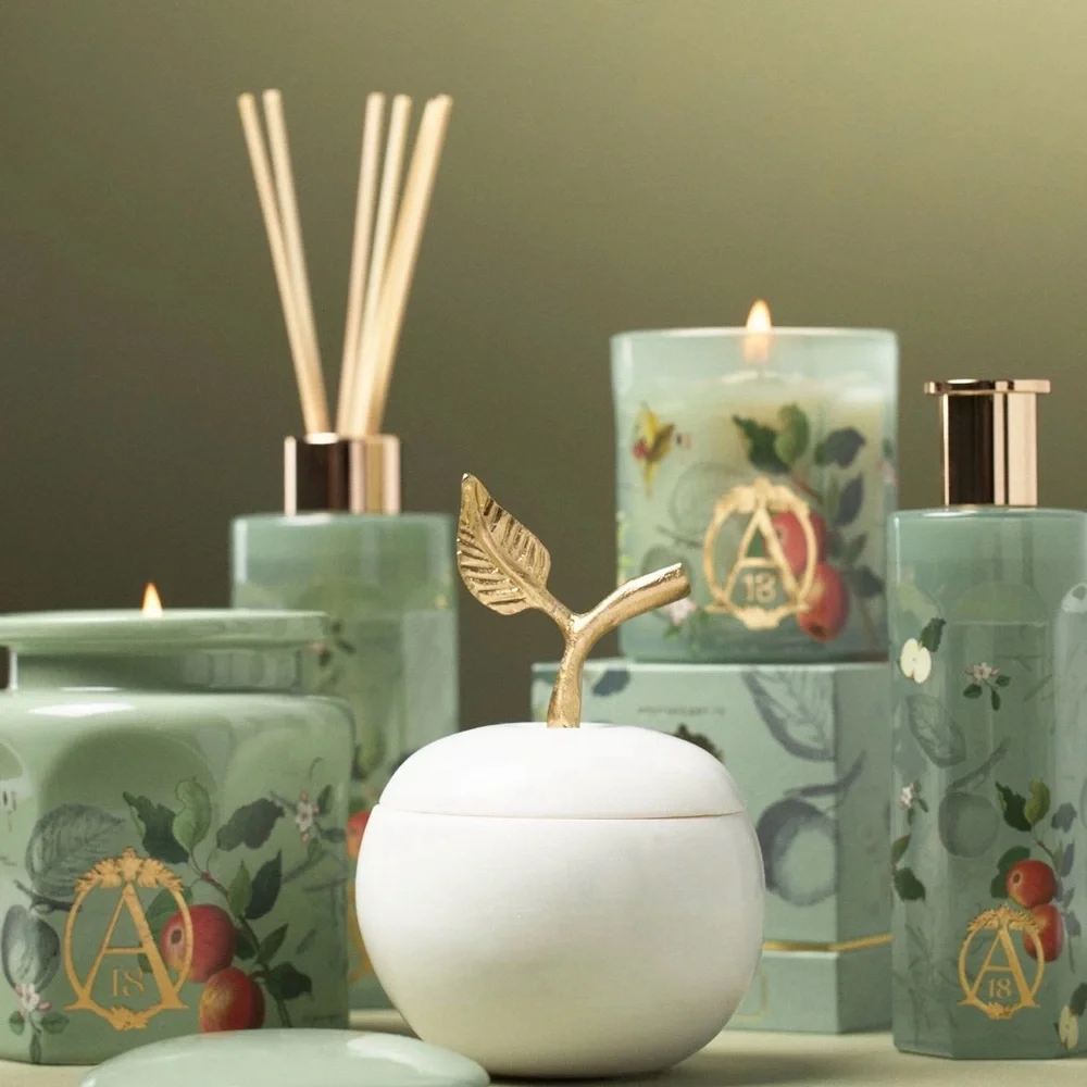 NEW NWT Anthropologie Apothecary 18 spice Orchard woods Ceramic Jar candle